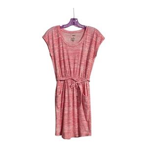 Sonoma Pink Striped Midi Dress